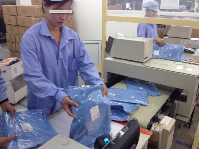 唛头标签系统在上海乐趣吉山检品工厂正式上线